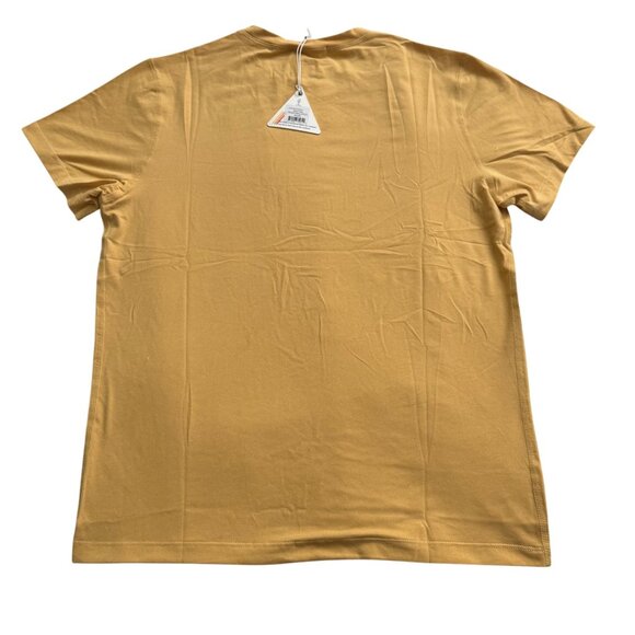 Weekend Sport Yellow Crewneck T-Shirt Minimalist Circle Design Marine Layer sz S - Picture 3 of 10